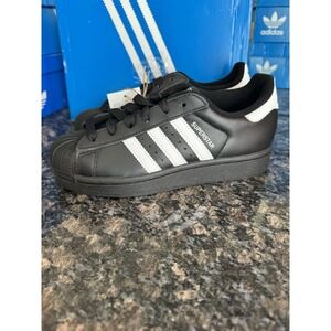 adidas Womens Superstar 2 Black White JH7033 Shoes, Sneakers Sz 5